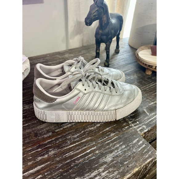 adidas Shoes - Women's Adidas SambaRose Silver Metallic Size 7